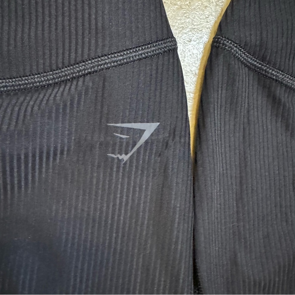 Gymshark ribbed gym leggings size small black - Picture 4 of 7
